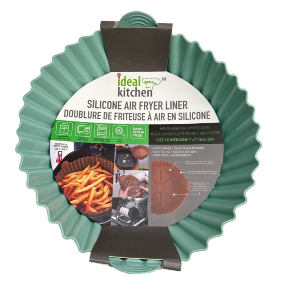 🌻4/$20 Silicone 7” Air Fryer Liner Food Grade Non Stick BPA Free New In Package